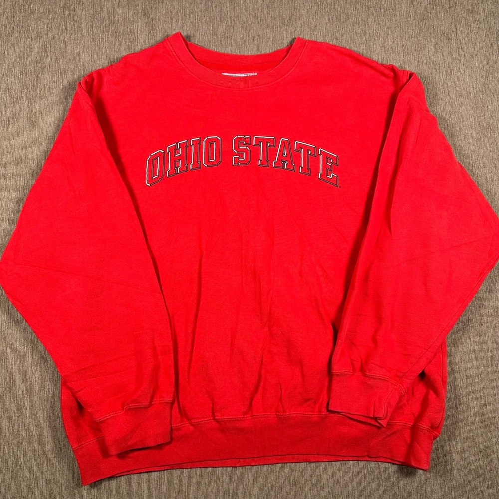 Vintage Classic Soffe Ohio State Buckeyes Sweatshirt Red XL Crewneck Fleece Mens
